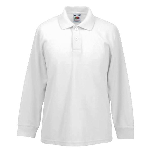 Kids long sleeve 65/35 polo Thumbnail